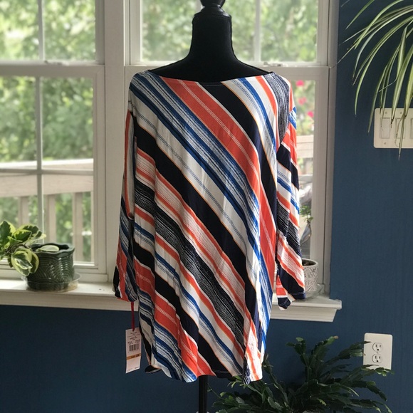 Ruby Rd Striped Top - Picture 3 of 6